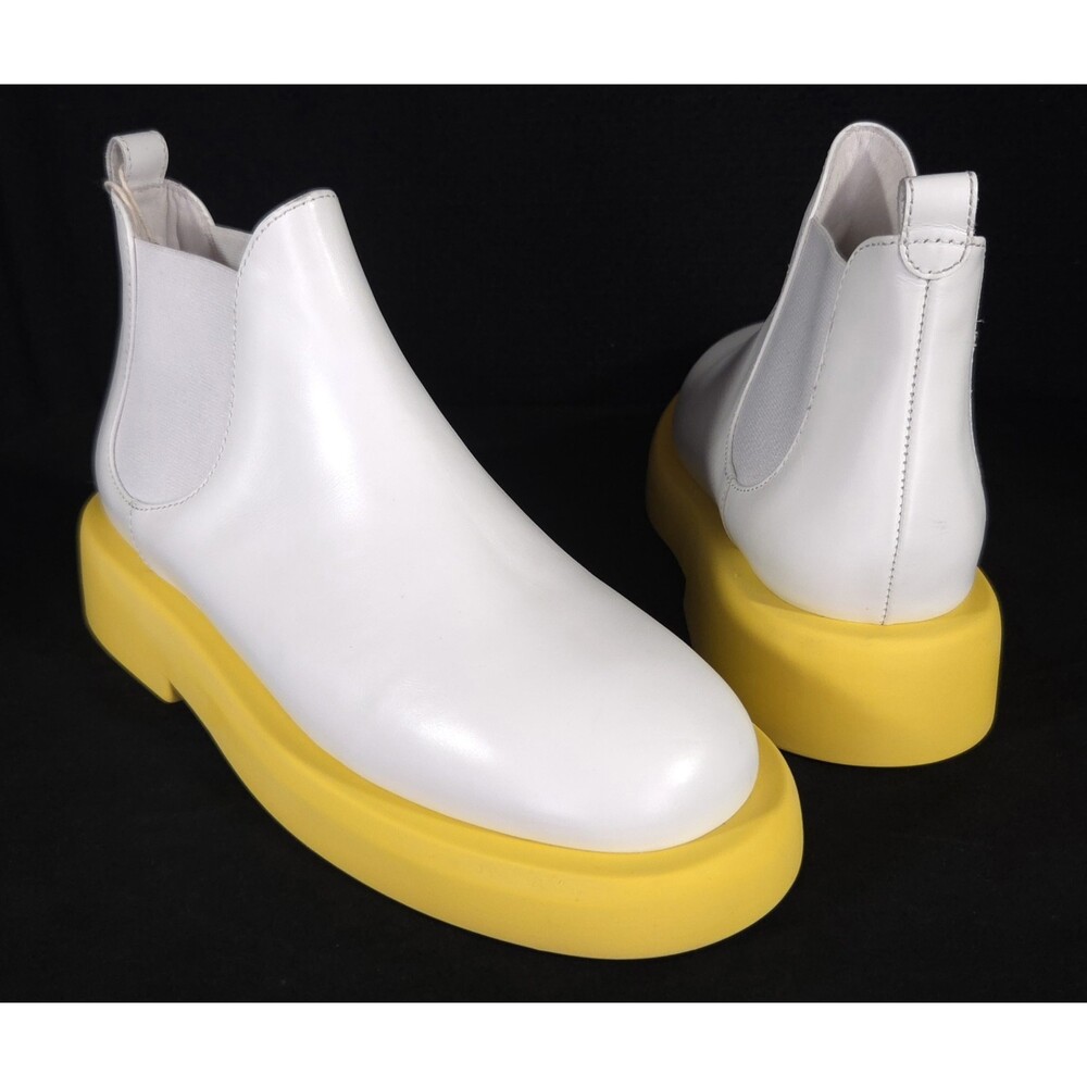Marsell Chelsea Ankle Boots US 5 EU 35 Womens White Yellow $1095